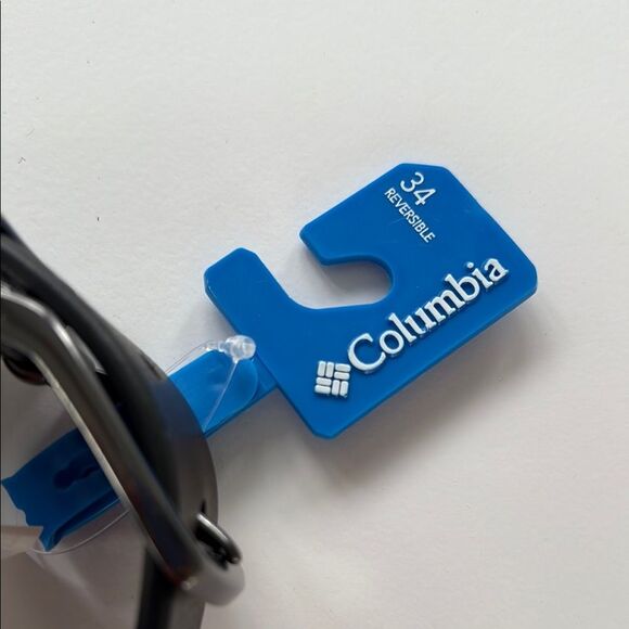 NWT COLUMBIA MEN'S REVERSIBLE BELT BROWN BLACK SILVER SIZE 34 OFFICE OUTDOORS - Picture 2 of 6